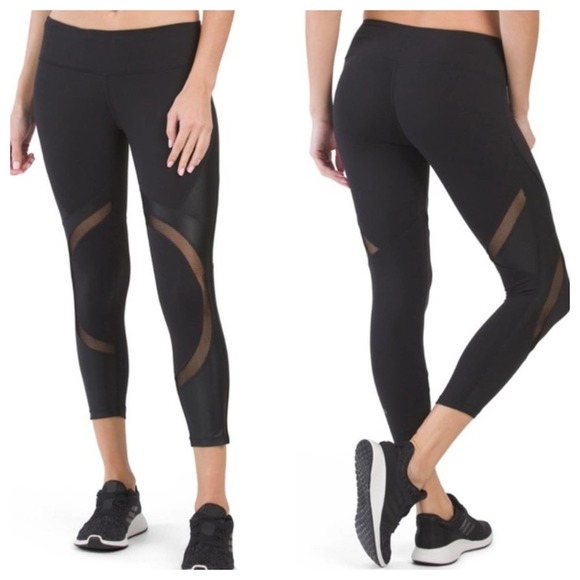 NEW Splits59 Black Division Capri Leggings - Large - Picture 1 of 7